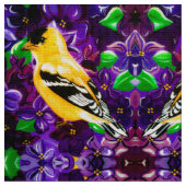 幸せなGoldfinch ファブリック (クローズアップ)