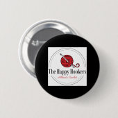 幸せなHアトランタのかぎ針編みのロゴボタンBlk 缶バッジ (正面&裏面)