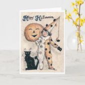 幸せなHallowe'en カード (黄色い花)