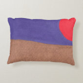 幸せなHamsaはAshira Malkaによって夜に出かけます アクセントクッション (裏面)