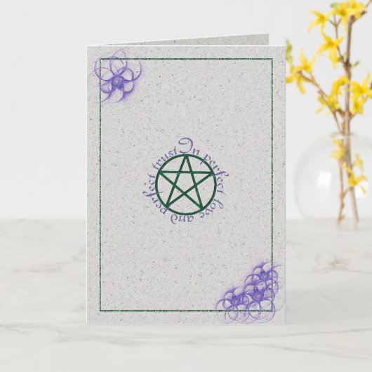 幸せなHandfasting カード (黄色い花)