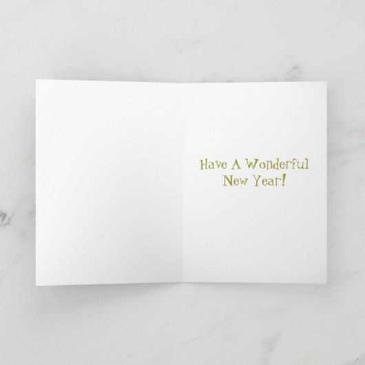 幸せなHogmanay! カード (内部)