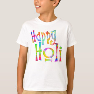 幸せなHOLI! - Holiメッセージを広げて下さい Tシャツ