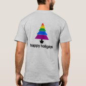 幸せなHOLIGAYSの木- .PNG Tシャツ (裏面)