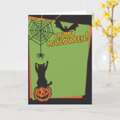 幸せなHolloween カード (黄色い花)