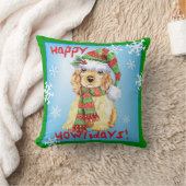 幸せなHowlidayのコッカースパニエル クッション (ブランケット)