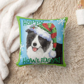 幸せなHowlidayのボーダーコリー クッション (ブランケット)
