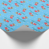 幸せなHowlidayボストン ラッピングペーパー (角)