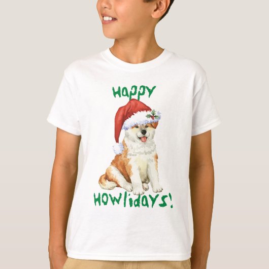 幸せなHowliday秋田 Tシャツ (正面)