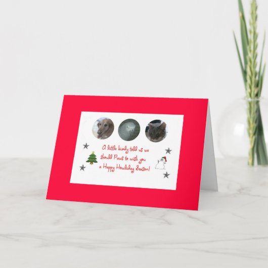 幸せなhowliday シーズンカード (正面)