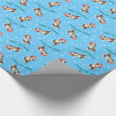 幸せなHowliday Beardie ラッピングペーパー (角)