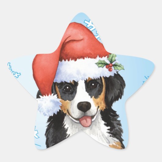 幸せなHowliday Berner 星シール (正面)
