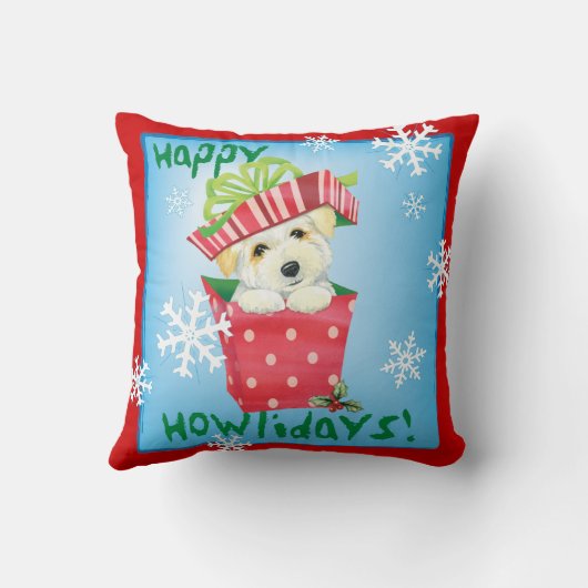 幸せなHowliday Coton クッション (裏面)