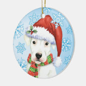 幸せなHowliday Dogo セラミックオーナメント (左)