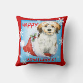 幸せなHowliday Havanese クッション (裏面)