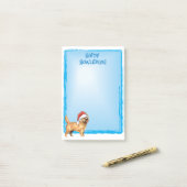 幸せなHowlidaysのケアーン・テリア ポストイット (デスク上)