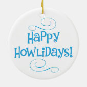 幸せなHowlidaysの英国のコッカースパニエル セラミックオーナメント (裏面)