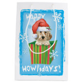 幸せなHowlidaysの英国セッター ミディアムペーパーバッグ (裏面)