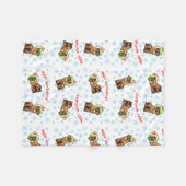 幸せなHowlidaysチョコレート実験室 フリースブランケット (正面(横))