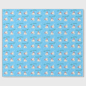 幸せなHowlidays Bichon ラッピングペーパー (フラット)