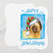 幸せなHowlidays Briard シーズンカード (正面/裏面)