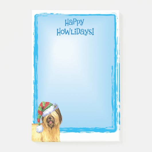 幸せなHowlidays Briard ポストイット (正面)