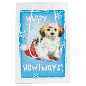 幸せなHowlidays Havanese ミディアムペーパーバッグ (正面)