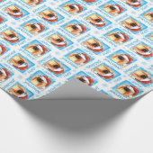 幸せなHowlidays Pekingese ラッピングペーパー (角)