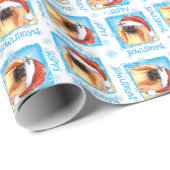 幸せなHowlidays Pekingese ラッピングペーパー (ロールコーナー)