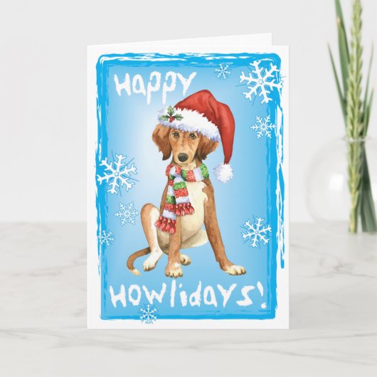 幸せなHowlidays Saluki シーズンカード (正面)
