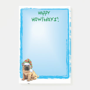 幸せなHowlidays Shar-Pei ポストイット