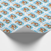 幸せなHowlidays Vizsla ラッピングペーパー (角)