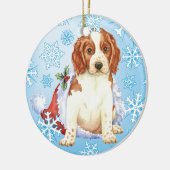 幸せなHowlidays Welshie セラミックオーナメント (左)