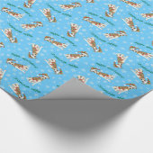 幸せなHowlidays Whippet ラッピングペーパー (角)