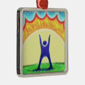 幸せなHumanLight メタルオーナメント (右)