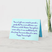 幸せなHumanLight! 背部HLの記述の; カラフル シーズンカード (裏面)