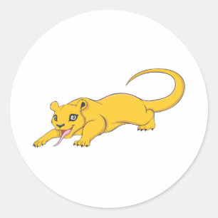 幸せなKinkajou ラウンドシール