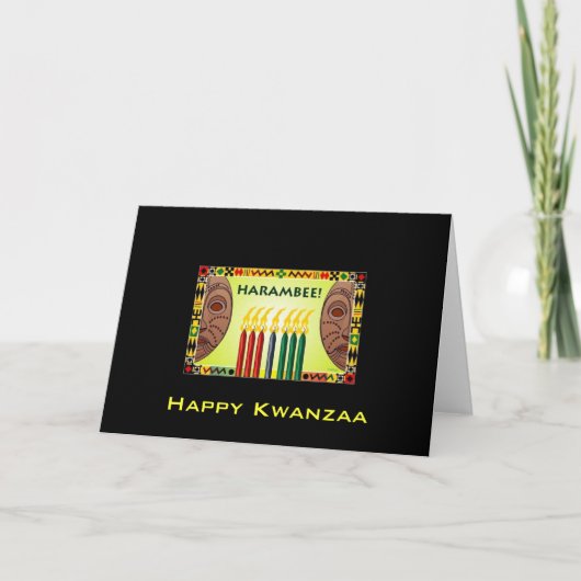 幸せなKwanzaa カード (正面)