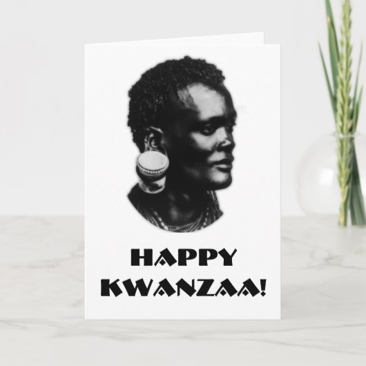 幸せなKwanzaa! カード (正面)