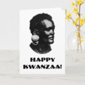 幸せなKwanzaa! カード (黄色い花)