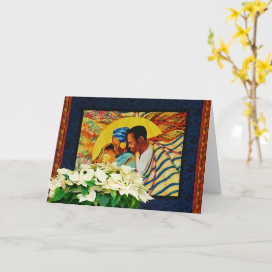 幸せなKwanzaa カード (黄色い花)