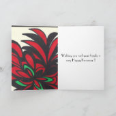 幸せなKwanzaa シーズンカード (内部)