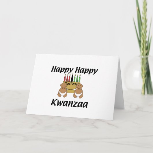 幸せなKwanzaa シーズンカード (正面)