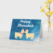 幸せなLlamakah カード (黄色い花)