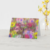 幸せなMother' s日 カード (黄色い花)