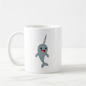 幸せなNarwhal コーヒーマグカップ (左)