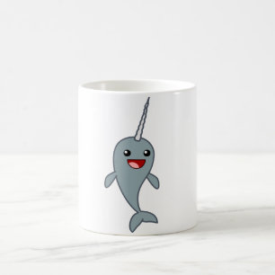 幸せなNarwhal コーヒーマグカップ