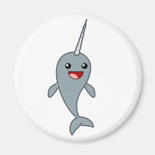幸せなNarwhal マグネット