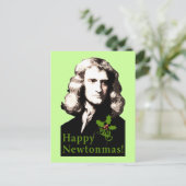 幸せなNewtonmasの休日カード シーズンポストカード (スタンド正面)