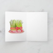 幸せなNorooz Sabzeh シーズンカード (内部)